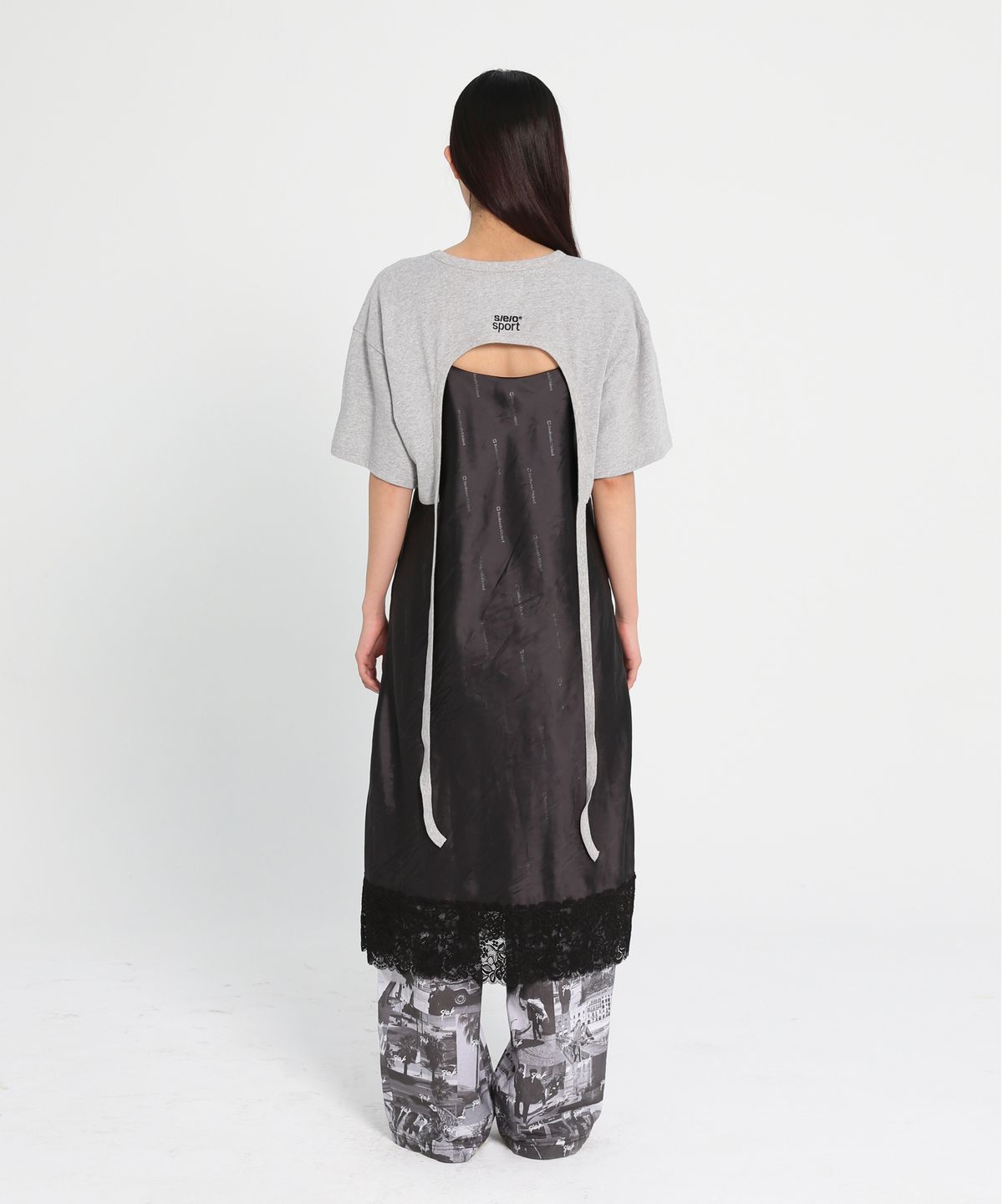 에스이오(s/e/o) UPSIDE DOWN T-SHIRT_GRAY