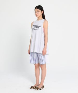 EXPLORER SLIT SLEEVELESS_WHITE