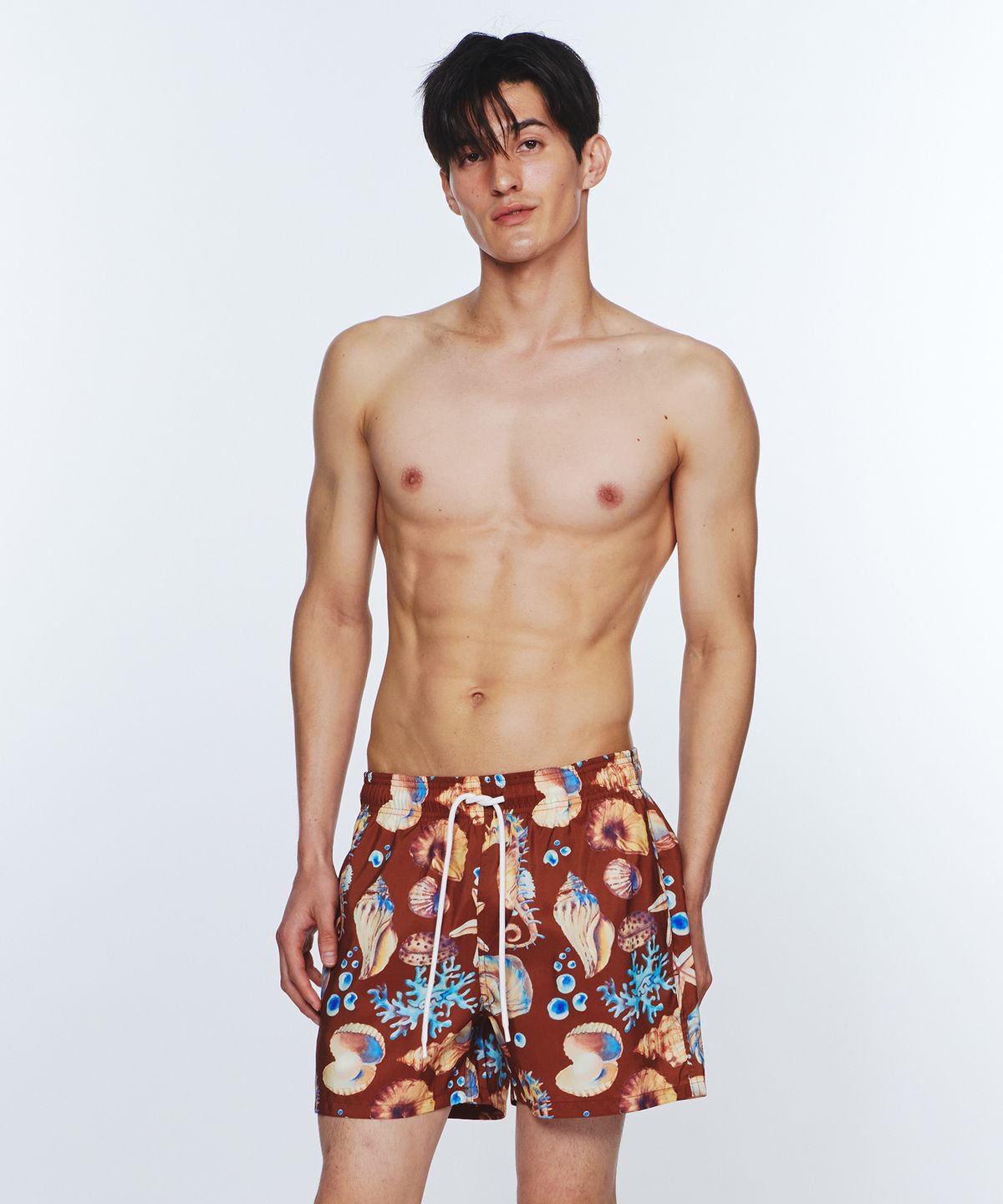 딜라잇풀(DELIGHTPOOL) Marine Breeze Swim Trunks - Sandy Brown