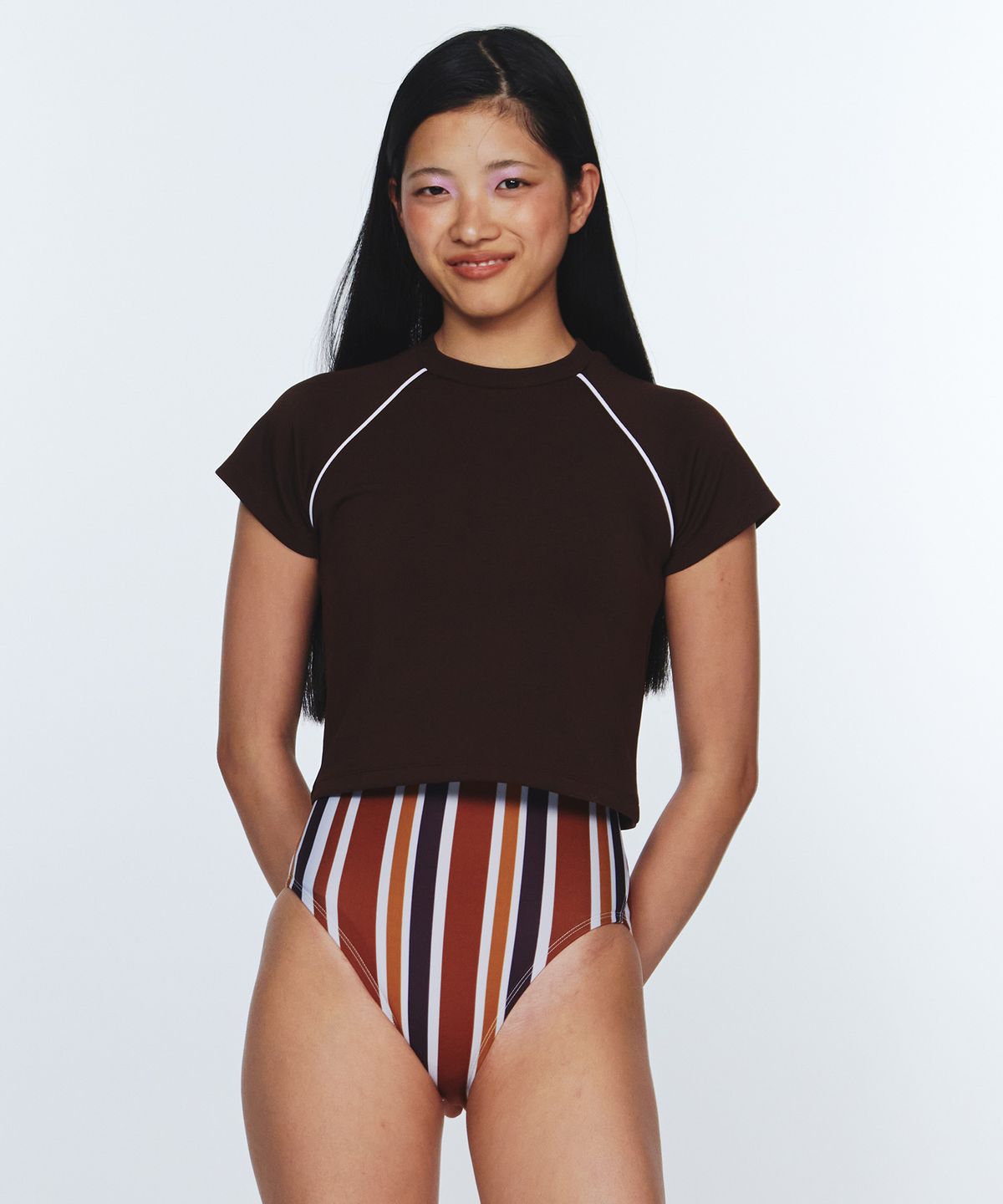 딜라잇풀(DELIGHTPOOL) Kate Water Top - Brown