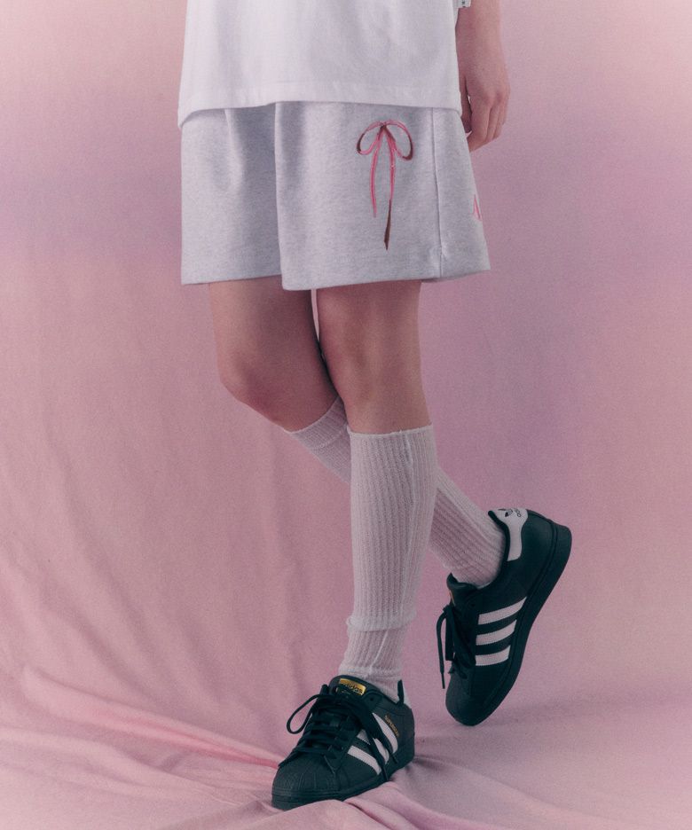 【AMBLER】 Ribbon shorts Bermuda one tuck sweat shorts MUSINSA | AMBLER Ribbon shorts Bermuda One Tuck Sweat Shorts