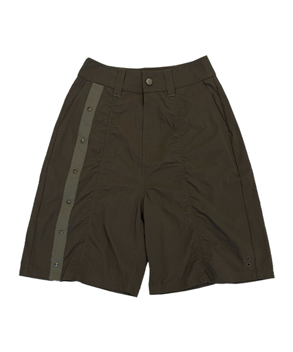 더콜디스트모먼트(THE COLDEST MOMENT) TCM shirring half pants (brown)