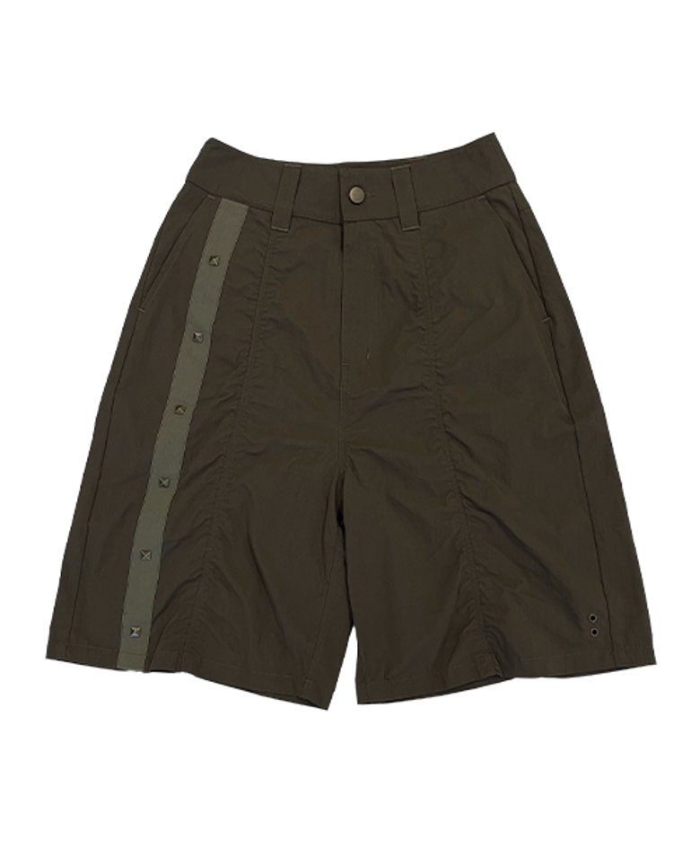 TCM shirring half pants (brown)