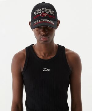 크라운 자수 볼캡