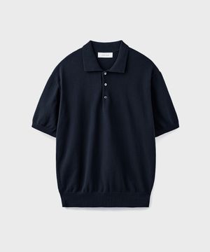 HARD TWIST COMFORT POLO KNIT [INK NAVY]