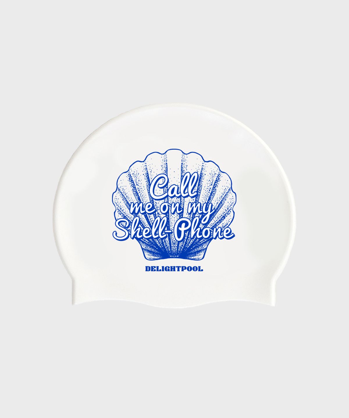 딜라잇풀(DELIGHTPOOL) Shell Phone Swim Cap - Blue
