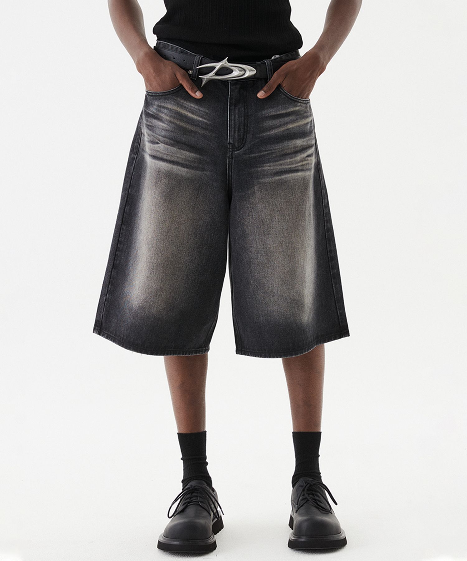 デニム・ジーパン DNSR Signature Bermuda Non-Fade Denim Pants 5SH163 MUSINSA | DNSR Signature Bermuda Non-Fade Denim Pants Blue