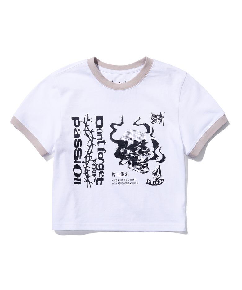 VXB CROP TEE - WHITE