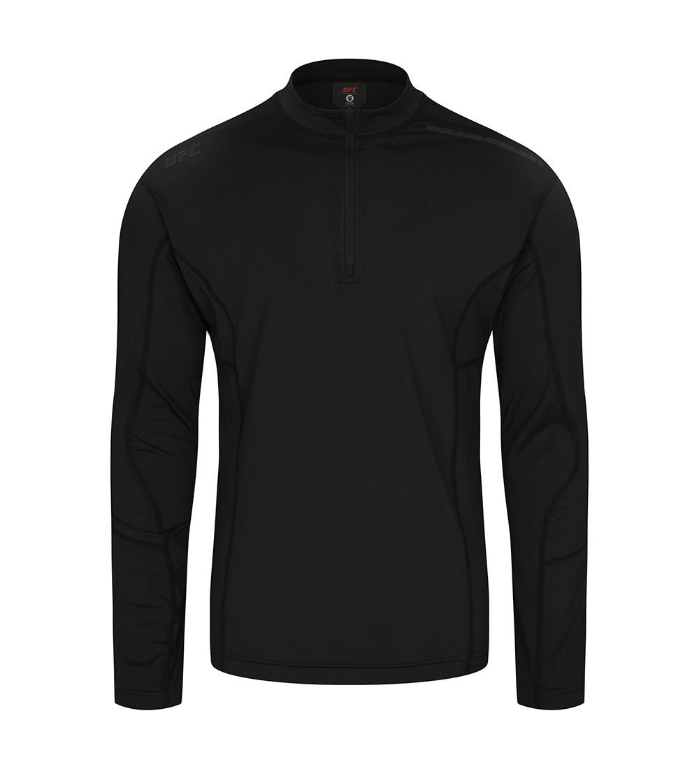 MUSINSA | UFC SPORT UFC Sun Guard Regular Fit Half-Zip Rash Guard Black ...