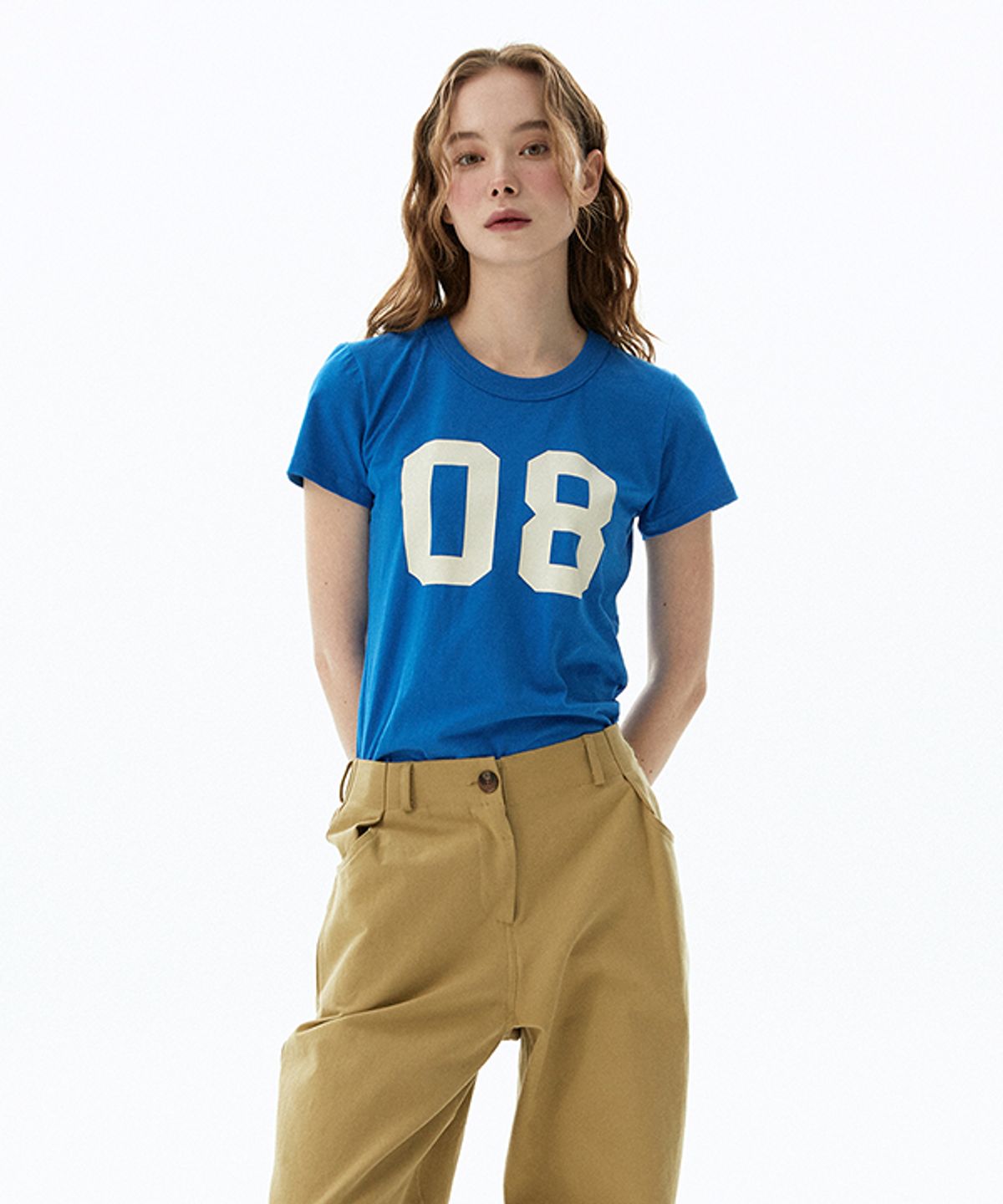 그린버터(GREENBUTTER) NO.08 Essential Tee (Blue)