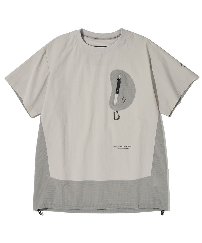 BREATHABLE HALF SLEEVE PULLOVER_LIGHT GRAY_WDT019