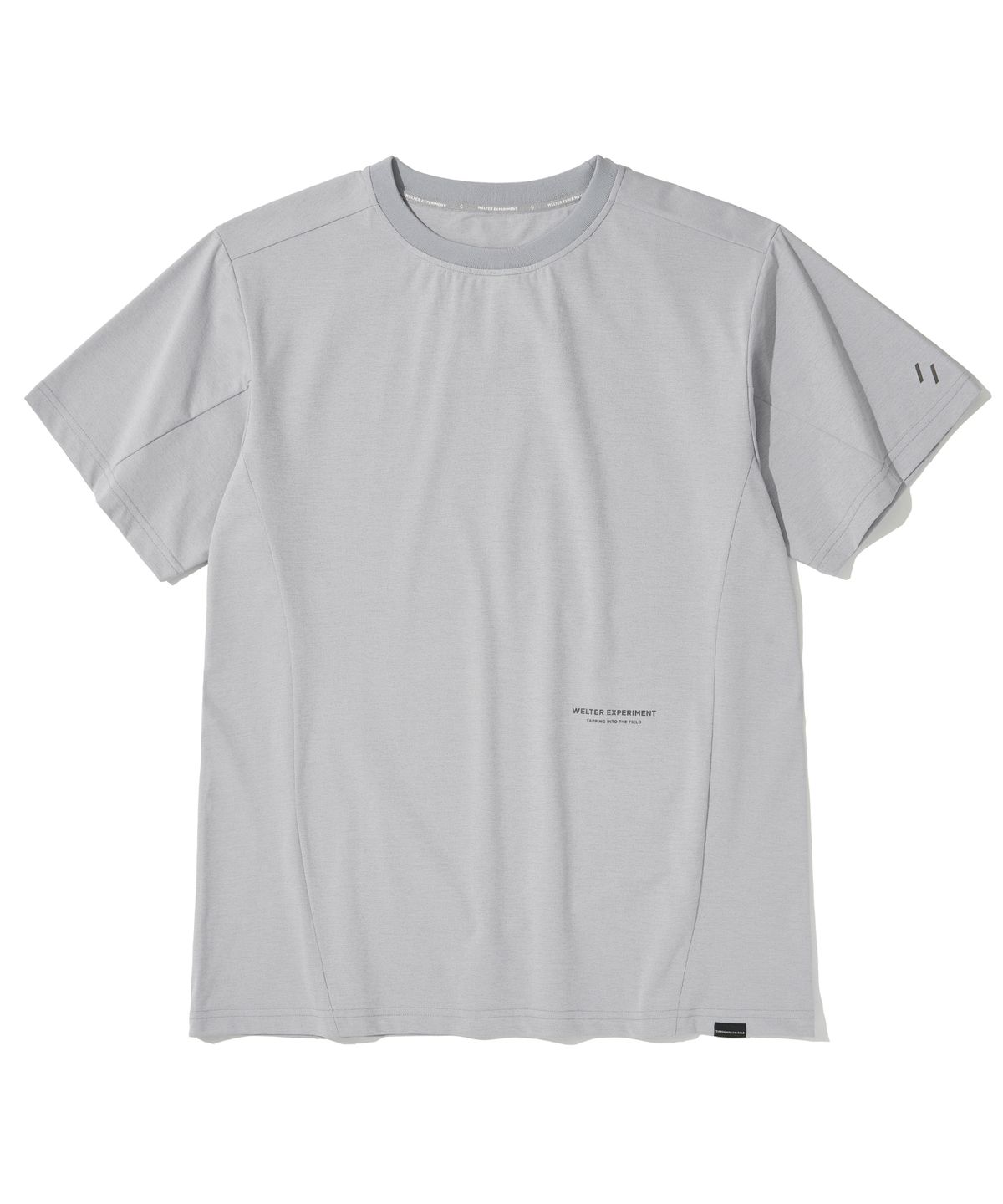 웰터 익스페리먼트(WELTER EXPERIMENT) PRESPA T-SHIRT_LIGHT GRAY_WDT013