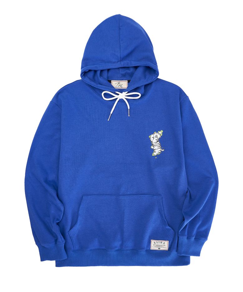 AH24-02HBL MAP OF KR HOODIE 아시하 지도 후디 Blue