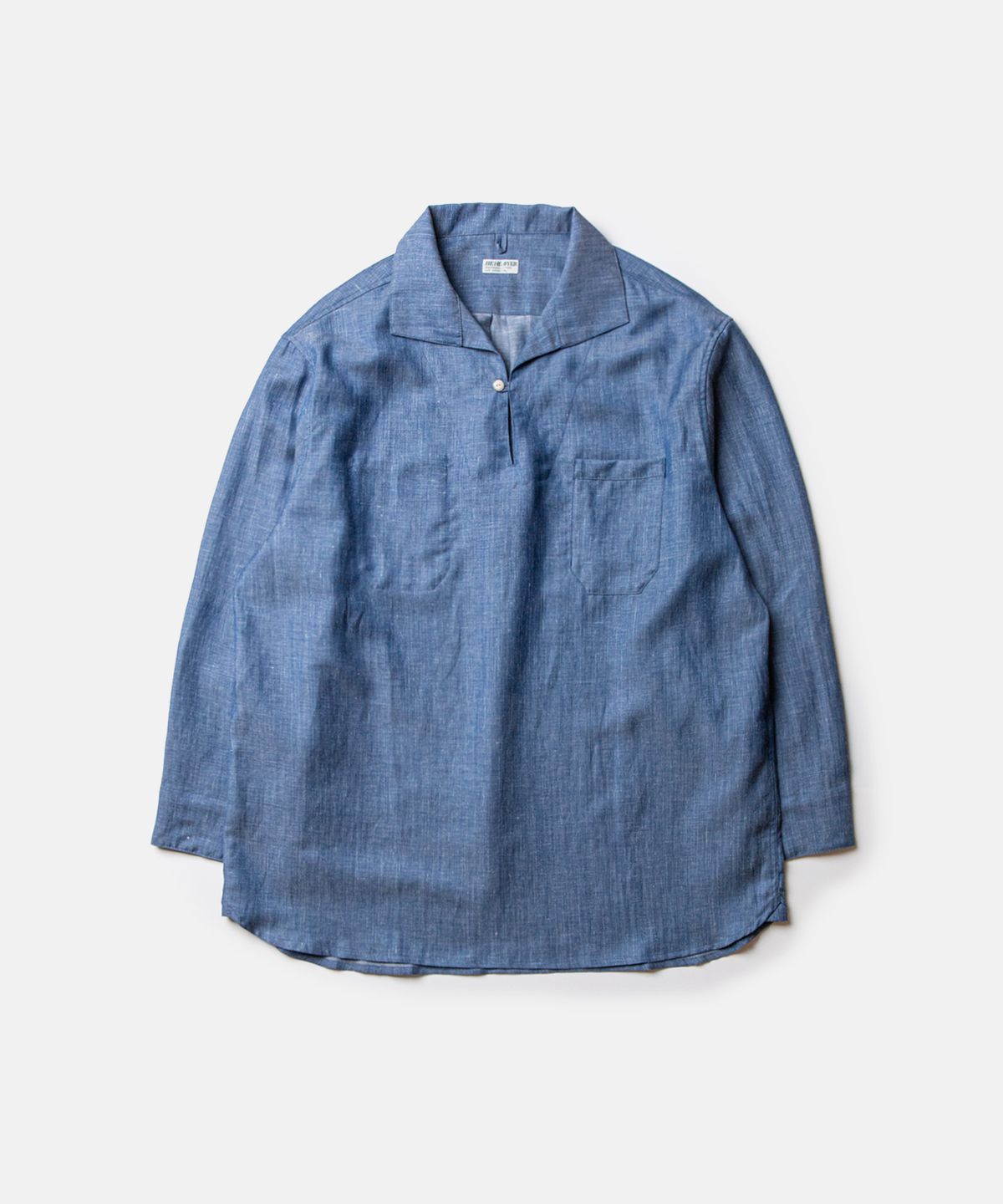 비헤비어(BEHEAVYER) MARINE SHIRTS linen blue
