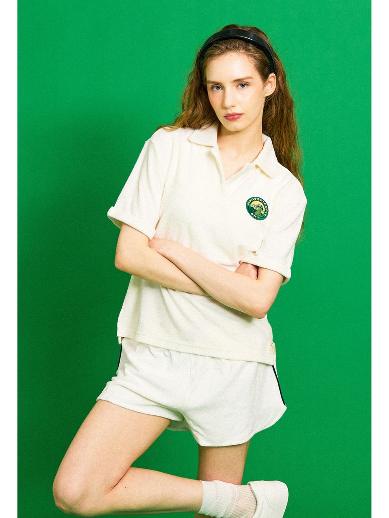 Kiwi Emblem Terry Shirtv (White)