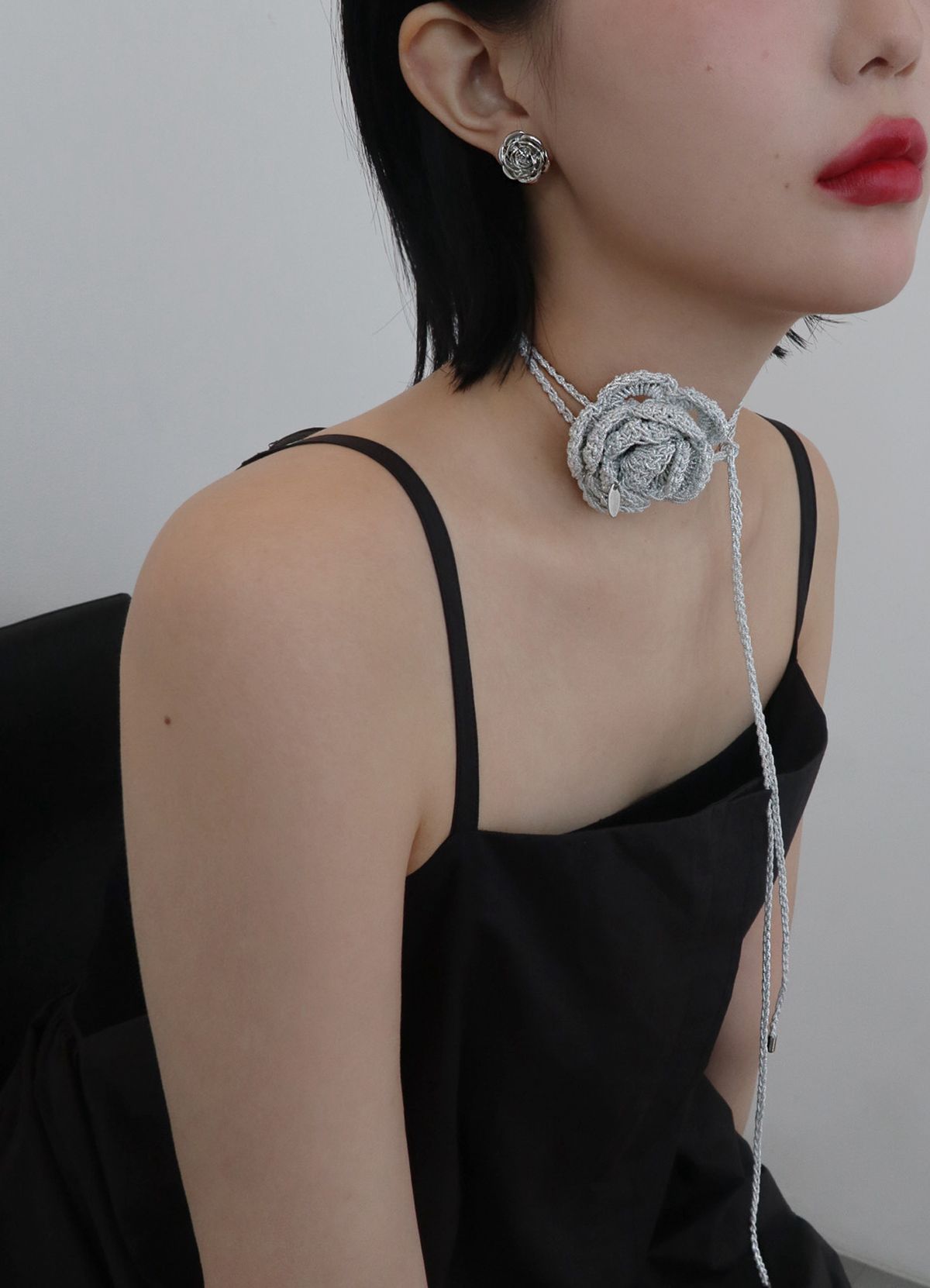애플파이오더(APPLE PIE ORDER) Rose Knit Tie. (Large, 2color)