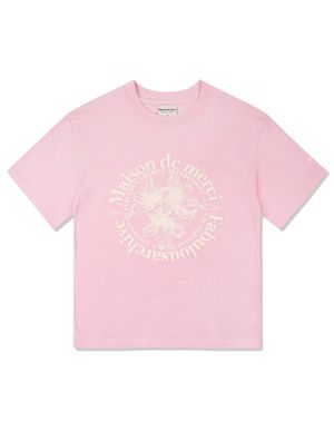 우먼즈 르리스 엠보 크롭티 핑크(FCC2TS387W)