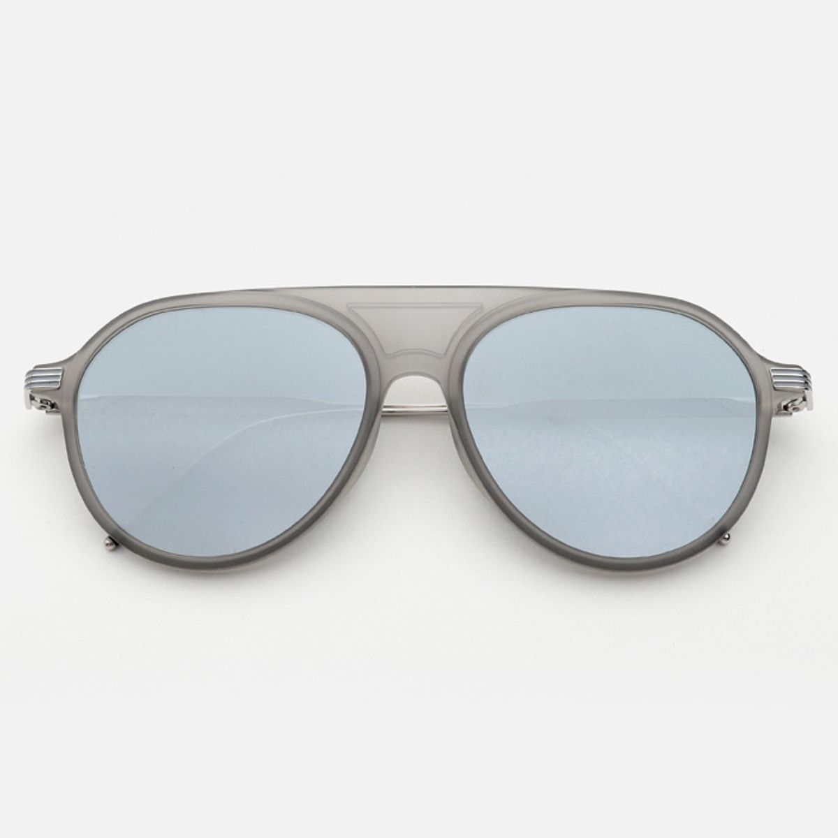 톰브라운 아이웨어(THOM BROWNE EYEWEAR) TB-809-B-GRY-SLV-57-AF