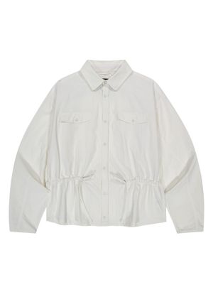 OG 나일론 크롭 셔츠-화이트