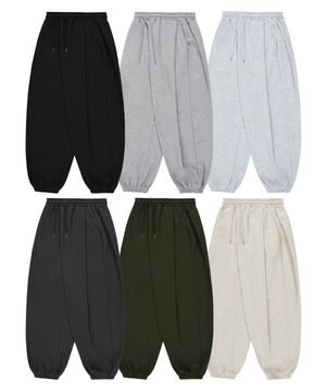 [2PACK] 사이드 투턱 와이드 조거핏 트레이닝 스웨트 팬츠 - 6Color