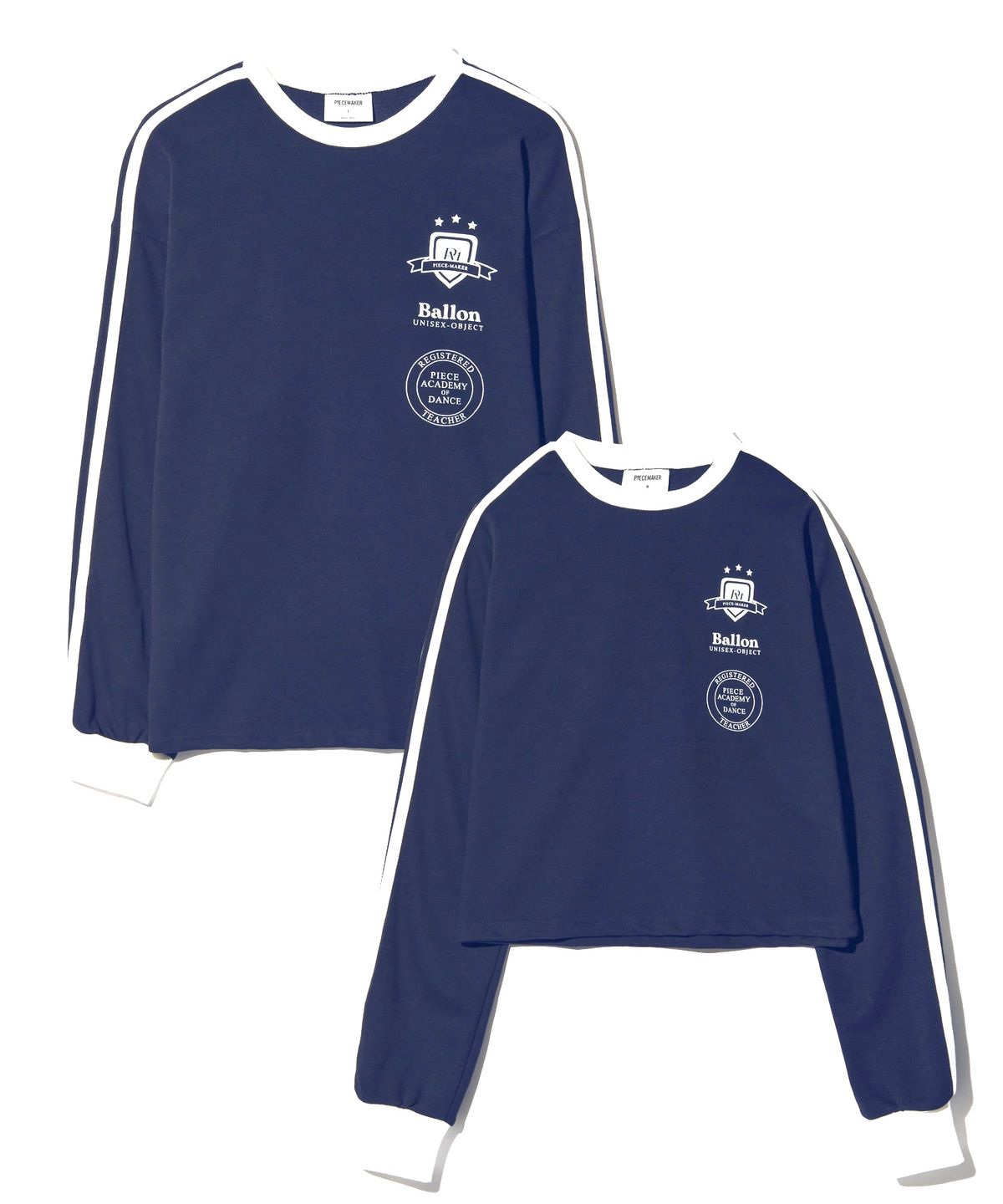 피스메이커(PIECE MAKER) TEAM TRACK JERSEY LS (NAVY) (2TYPE)