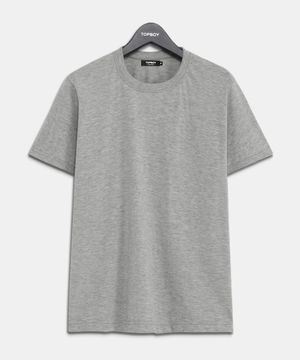 베이직 스탠다드핏 코마사 30수 반팔 티셔츠 그레이