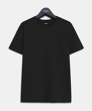 베이직 스탠다드핏 코마사 30수 반팔 티셔츠 블랙