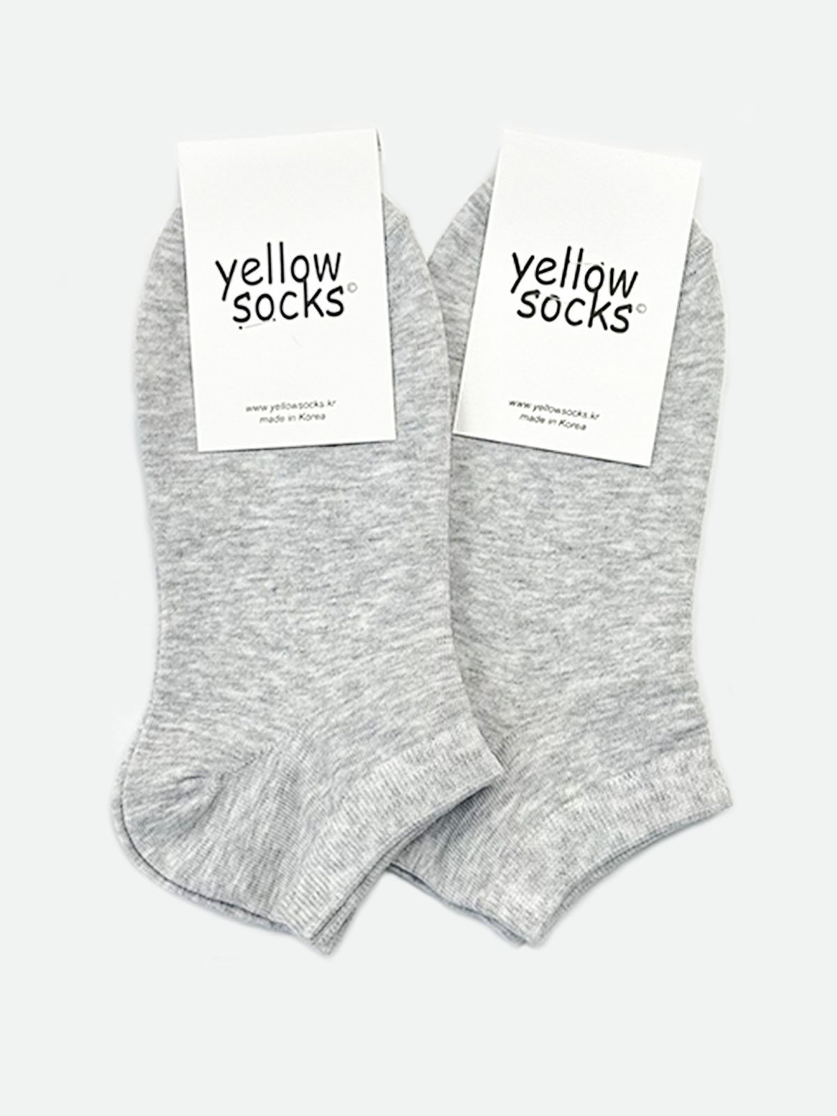 옐로우삭스(YELLOWSOCKS) 앵클삭스 베이직 그레이