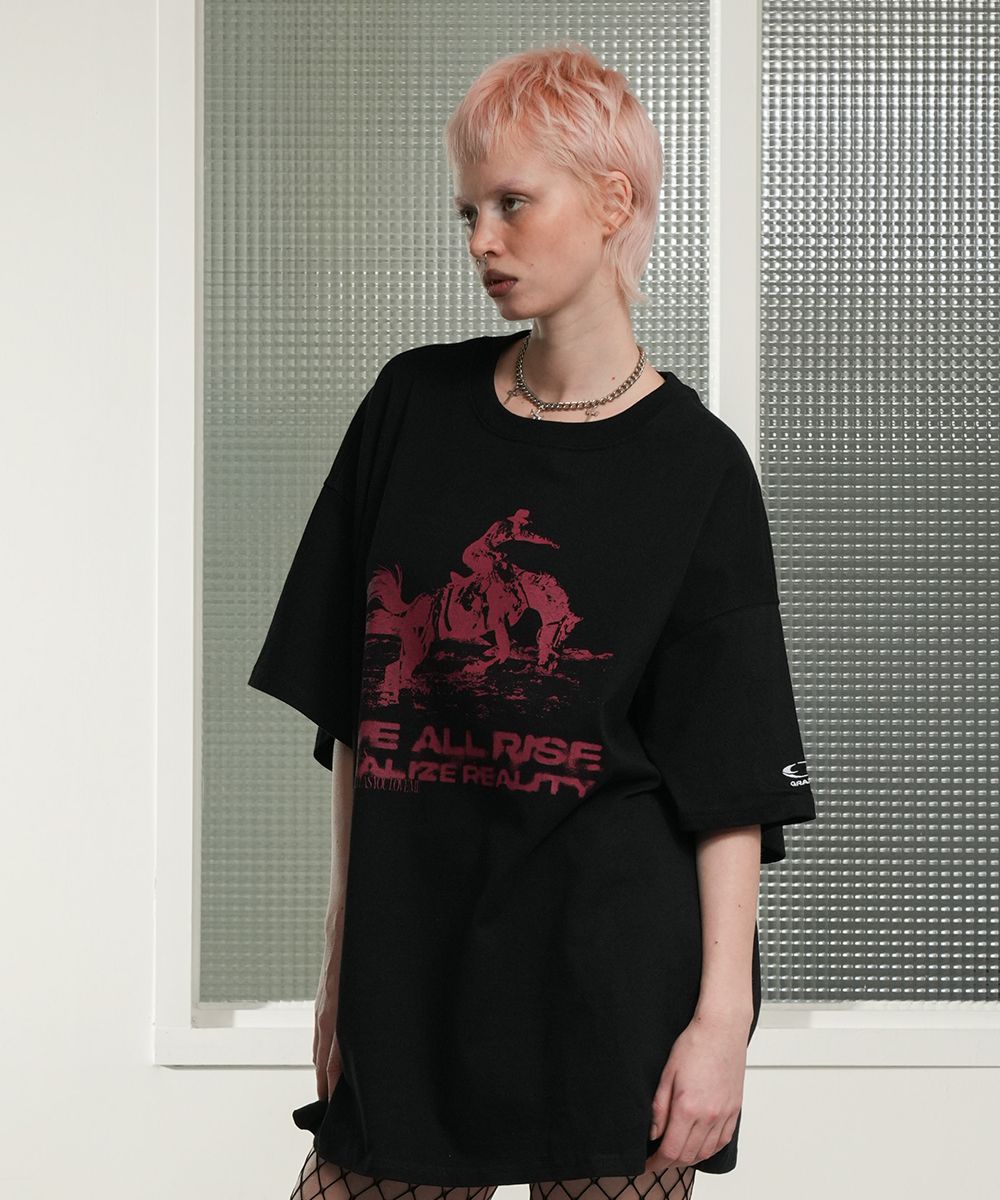 MUSINSA | GRAILZ FORWARD HORSE T-SHIRTS [BLACK]