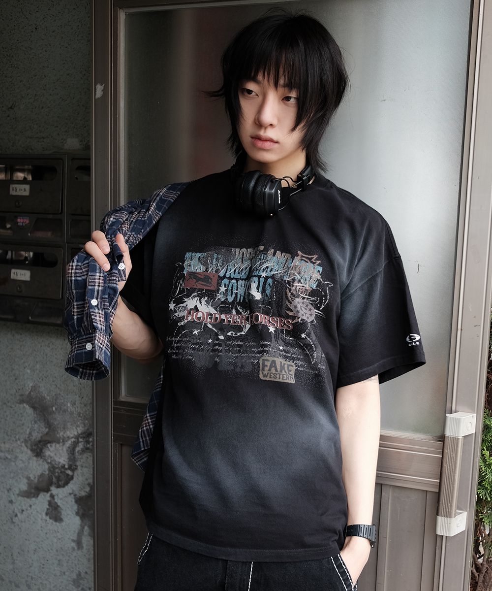 【GRAILZ】OVERLAP WASHED T-SHIRTS [BLACK] MUSINSA | GRAILZ OVERLAP WASHED T-SHIRTS [BLACK]