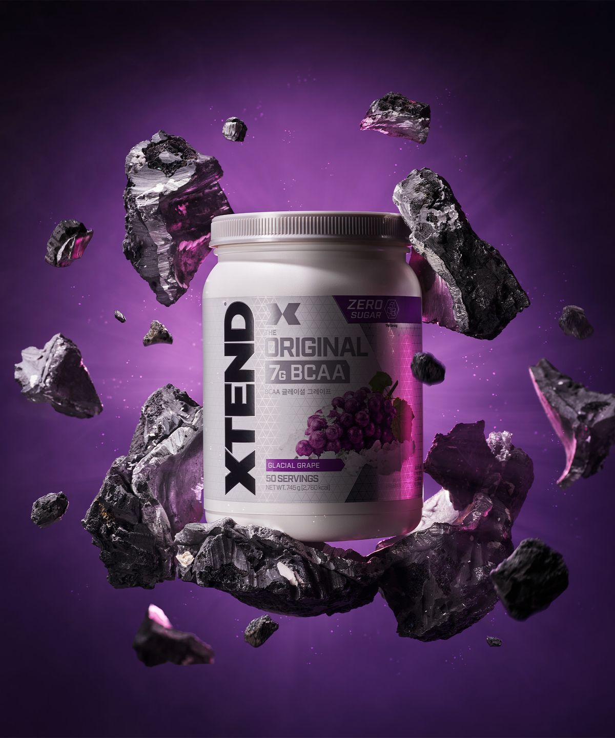 엑스텐드(XTEND) 고함량 bcaa 7000mg 엑스텐드 제로슈가  포도맛 50회분