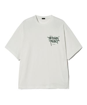 Graffiti round half sleeve [ivory]