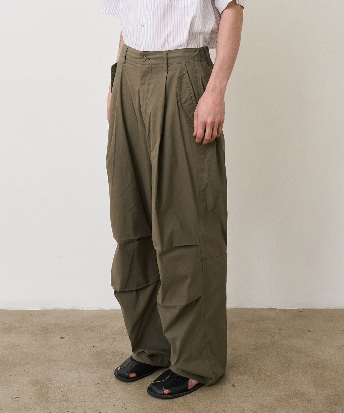 노운(NOUN) wide multi pants v2 (khaki)