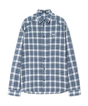 Washed check pattern shirts [skyway]