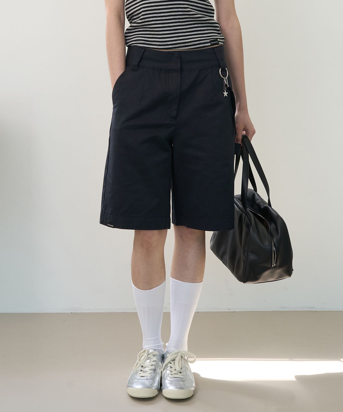 지제뮤지엄(ZIZEMUSEUM) HALF CARPENTER WORK PANTS (NAVY)