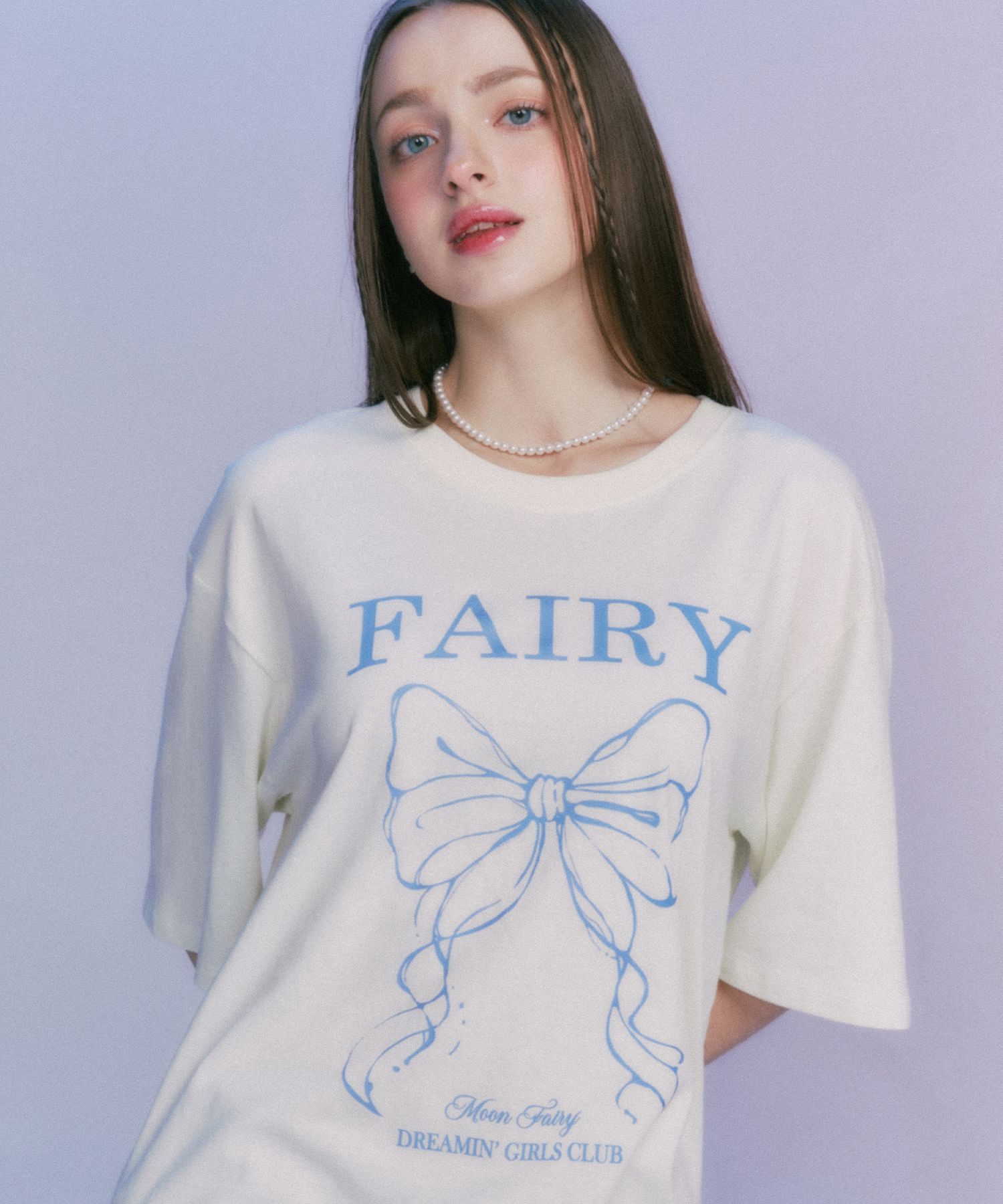 ◆24SS MOON FAIRY MF BEAUTE RIBBON Tシャツ◆ ◇24SS MOON FAIRY MF BEAUTE RIBBON Tシャツ◇ (Tシャツ