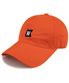 Flag 워싱 볼캡-오렌지