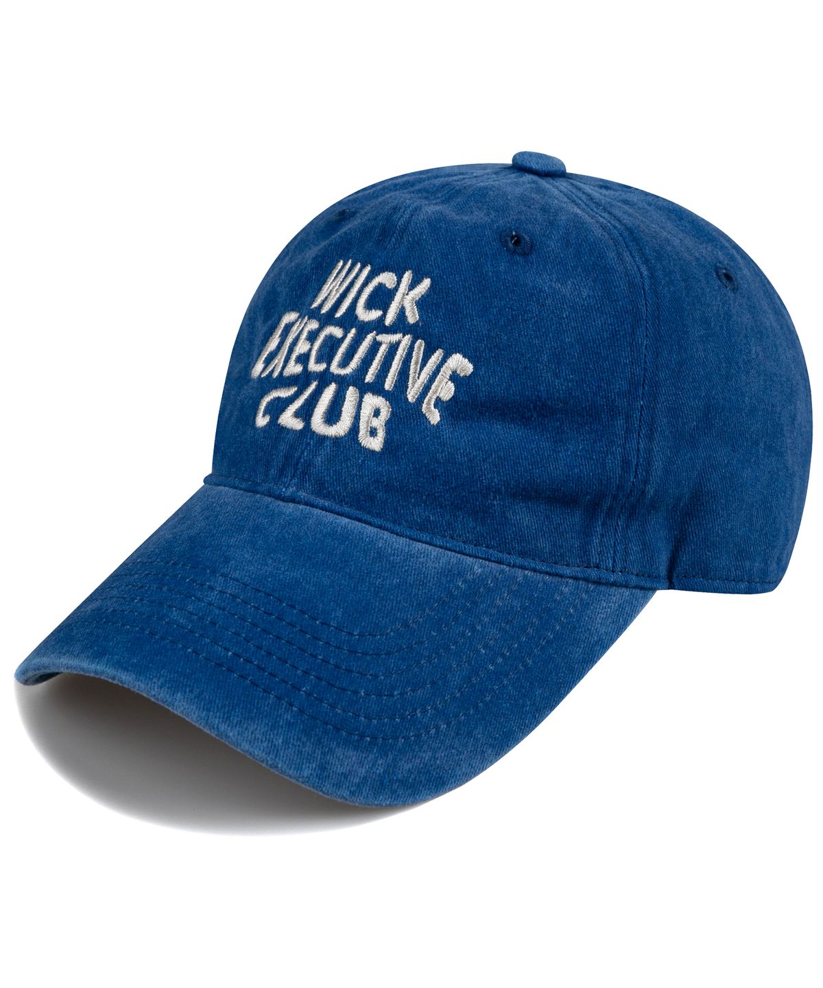 윅(WICK) EXECUTIVE CLUB 웨이브 스톤 워시드 볼캡-블루
