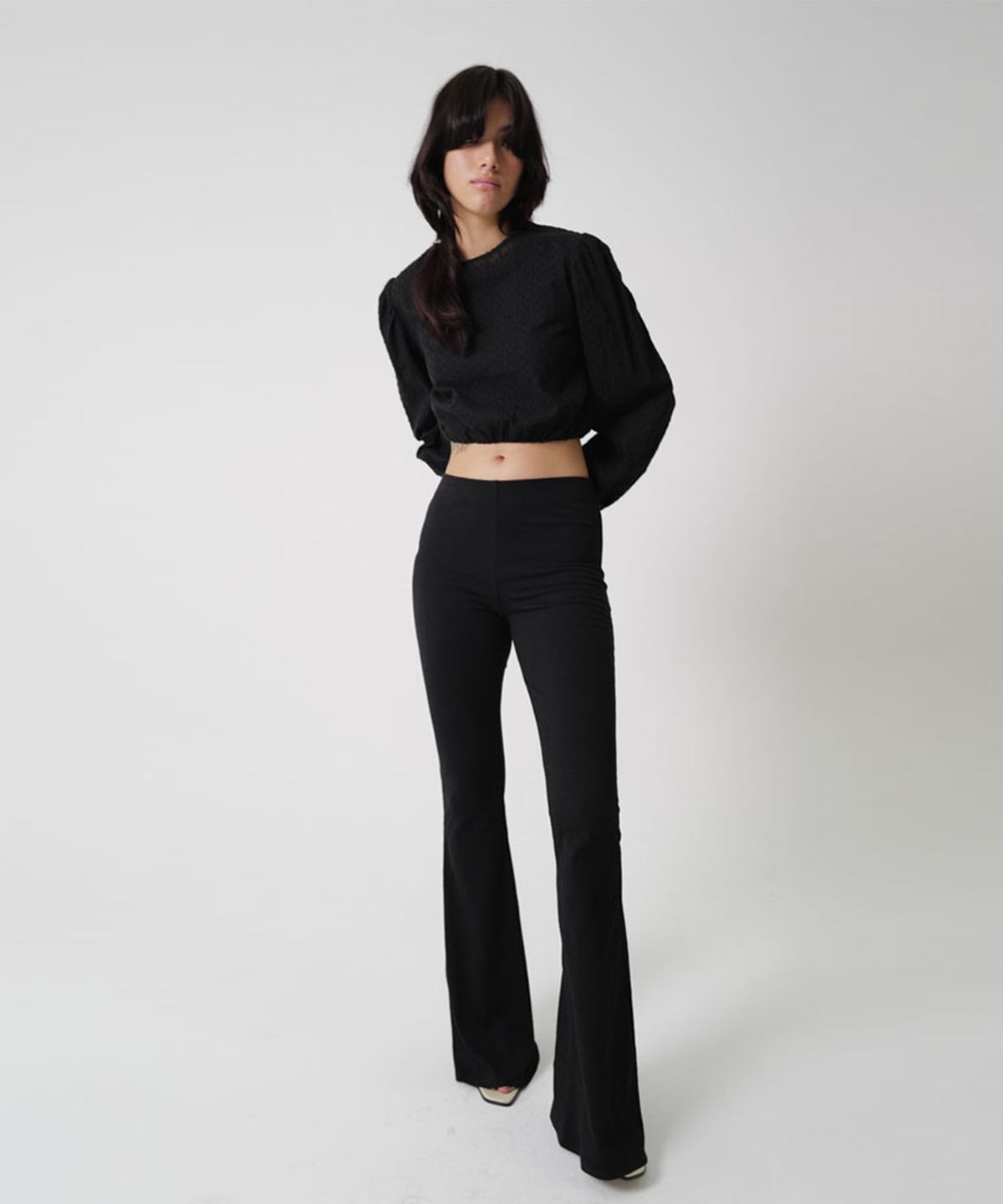 수수무(SUSUMU) JUST JERSEY PANTS - black