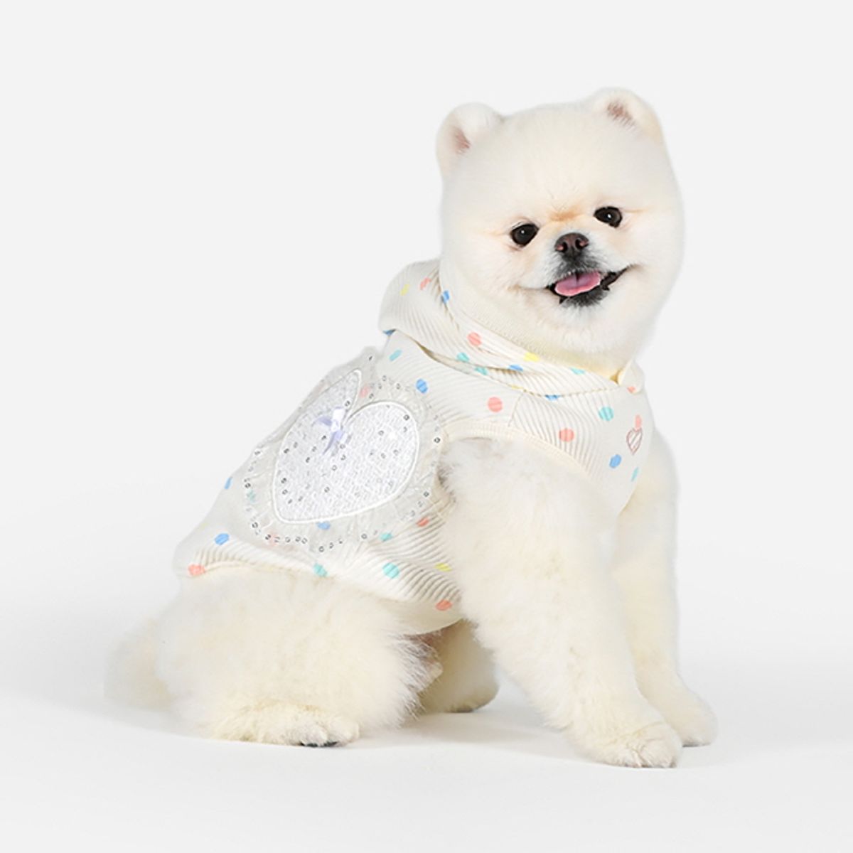 퍼피아(PUPPIA) 세리 민소매 후드 티셔츠 (NAYA-TS7791)