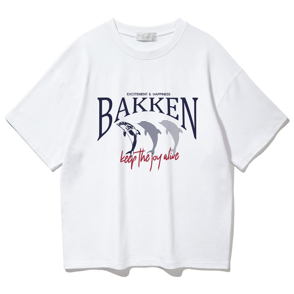 바켄(BAKKEN) Dolphin 반팔티셔츠 BK3997_화이트