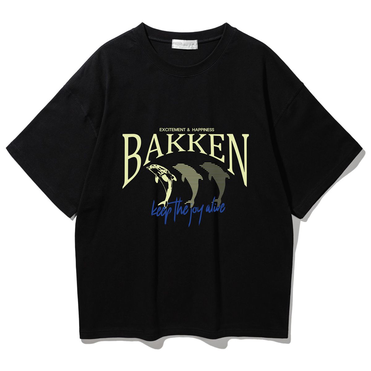 바켄(BAKKEN) Dolphin 반팔티셔츠 BK3997_블랙