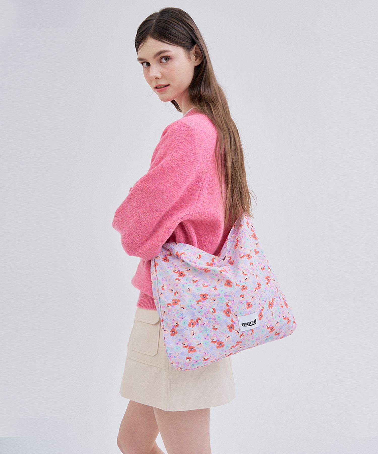 [MACNII] ★韓国NEW BRAND★FLORAL ECO CROSS BAG MUSINSA | MACNI FLORAL ECO CROSS BAG_LAVENDER