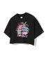 (우먼) SUNSHINE PARADISE 크롭 반팔 티셔츠_블랙