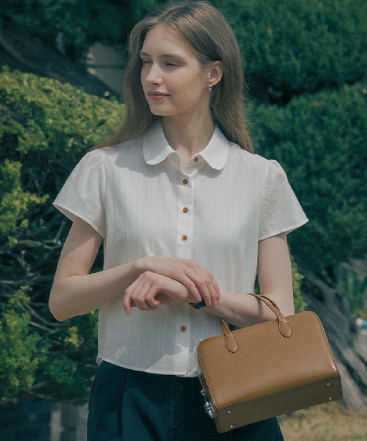 노운베러(KNOWNBETTER) Rosie puff sleeve blouse_Ivory
