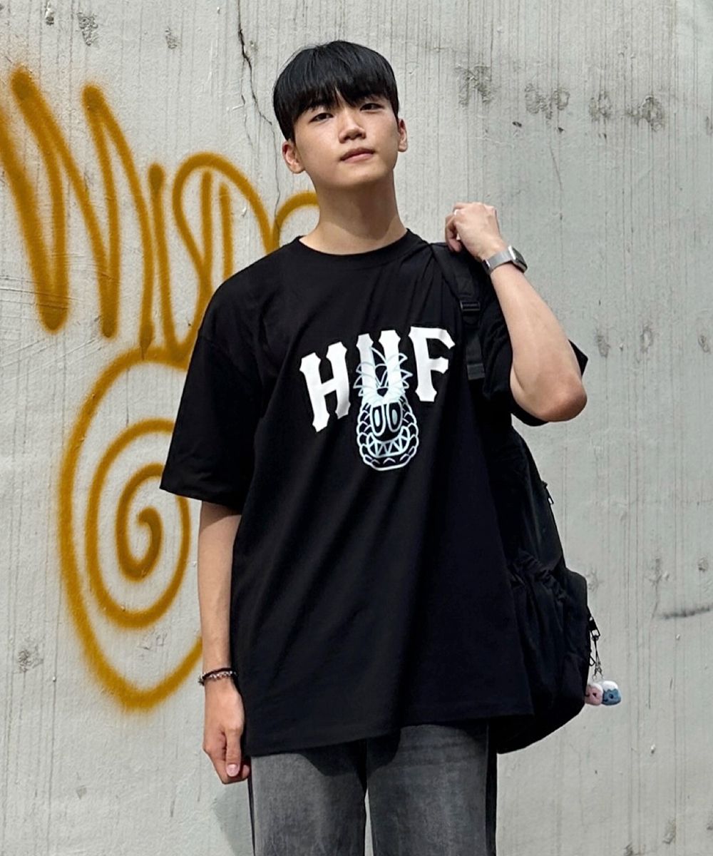 [HUF] ★24SS★HUF X REDDY PINNACLE TEE MUSINSA | HUF HUF x REDDY PINNACLE TEE [BLACK]