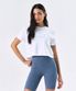우먼스 웰 라이프 크롭 숏 슬리브 (White)