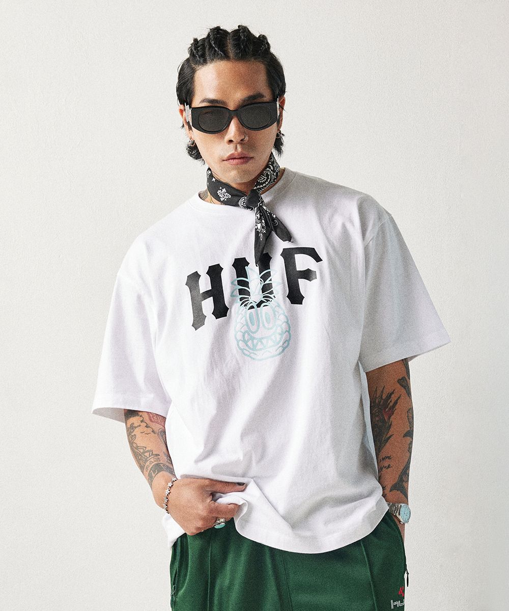 トップ Malbon j*n様 x HUF | White/Re（MUSINSA公式 Tee Tour CLUBHAUS メンズウェア
