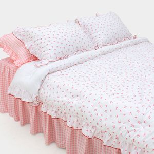 논더스트 체리 프릴 알러지케어 차렵이불 2colors 3size