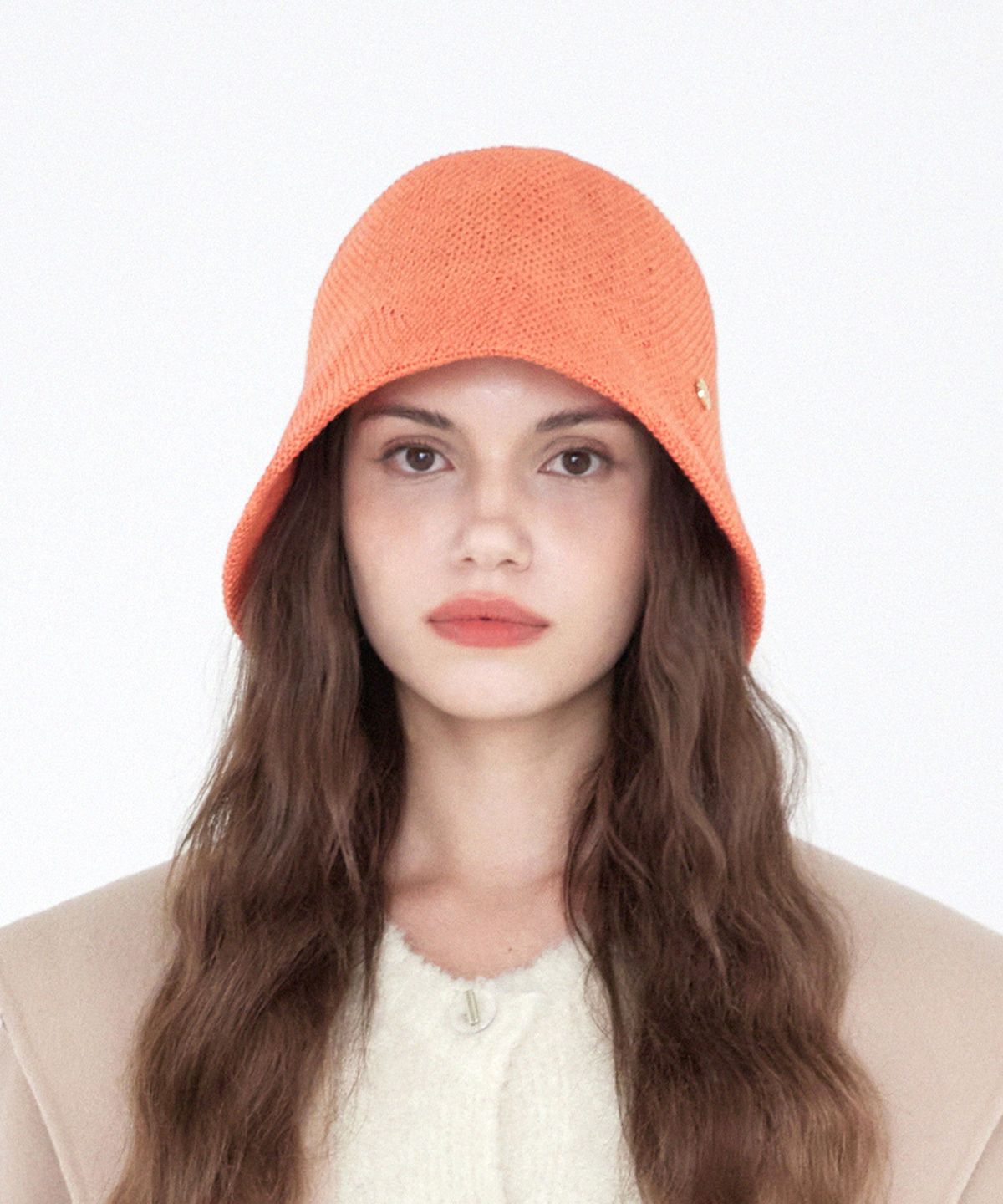 유룩(ULUK) 루시다 라벨 네트 버킷햇_Orange
